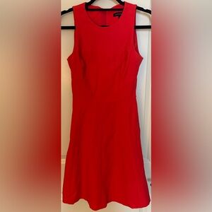 Banana Republic Red Scoopneck Knee Lenght Dress Women's Sz 0